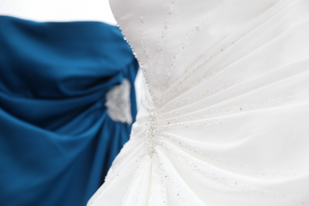 Teal bridesmaid dress