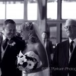 IMG_Parkwin_Photography_Brocket_Hall_Ceremony_Groom_sees_Bride_9240bw
